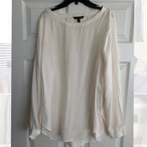 Banana Republic white tunic top